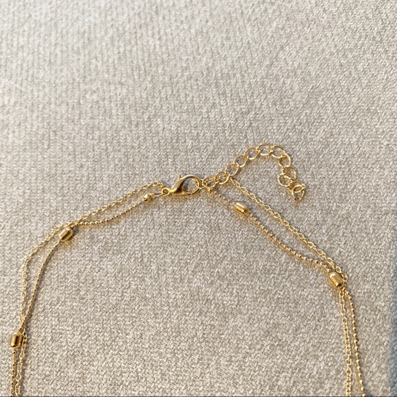 Heart Layered Choker, Gold Color - Picture 3 of 3